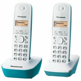 Kabelloses Telefon Panasonic KX-TG1612FRC Bernstein Blau/Weiß von Panasonic, Analoge Telefone - Ref: S7169785, Preis: 58,79 €...