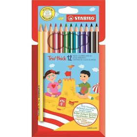 Colouring pencils Stabilo Trio Thick Multicolour by Stabilo, Drawing materials - Ref: M0303621, Price: 8,31 €, Discount: %