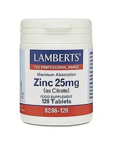 Supplément Alimentaire Lamberts Citrate de zinc 120 Unités | Tienda24 Tienda24.eu