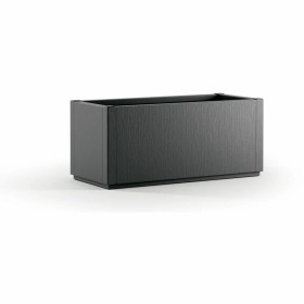 Blumentopf EDA 43,5 x 43,5 x 44,5 cm Schwarz Kunststoff karriert Moderne | Tienda24 - Global Online Shop Tienda24.eu