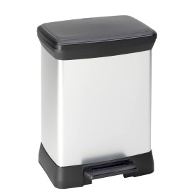 Cubo de Basura con Ruedas Denox Negro Gris 110 L | Tienda24 Tienda24.eu