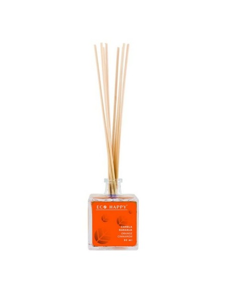 Varitas Perfumadas Mikado Canela Naranja Eco Happy Naranja 95 ml | Tienda24 Tienda24.eu