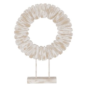 Escultura Blanco Beige Anillo 45 x 10 x 59 cm