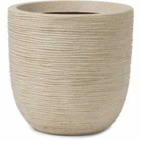 Blumentopf Creme aus Keramik rund 30 x 30 x 27 cm | Tienda24 Tienda24.eu