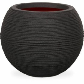 Conjunto de vasos 34 x 34 x 58 cm Natural Preto Metal Bambu (2 Unidades) | Tienda24 Tienda24.eu