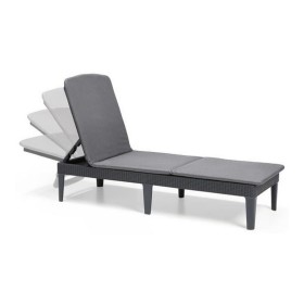 Chaise longue Allibert by KETER Jaipur Résine Gris foncé (187 x 58 x 29 cm) | Tienda24 Tienda24.eu