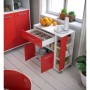 Chariot de Cuisine Rouge Blanc ABS (80 x 39 x 87 cm) | Tienda24 Tienda24.eu