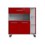 Kitchen Trolley Red White ABS (80 x 39 x 87 cm) | Tienda24 Tienda24.eu