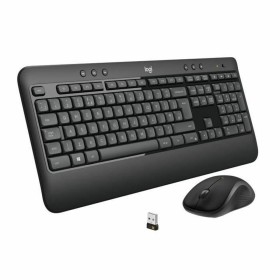 Teclado y Ratón Logitech MK470 Qwertz Alemán Negro Acero | Tienda24 Tienda24.eu