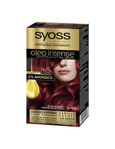 Tintura Permanente Syoss Olio Intense Senza ammoniaca Nº 5,92 Rosso Intenso da Syoss, Colore permanente - Ref: S0585352, Prec...