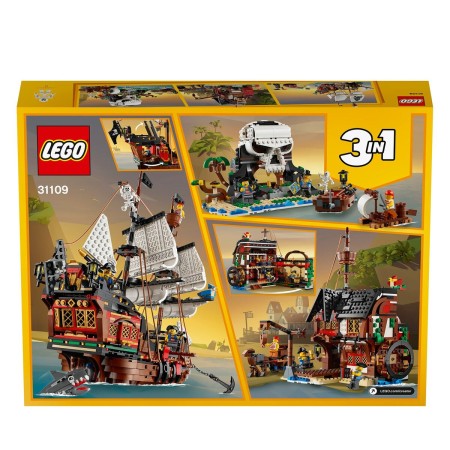 Jeu de Véhicules Lego Creator 31109 Pirate Ship 3-en-1 1260 Pièces | Tienda24 Tienda24.eu