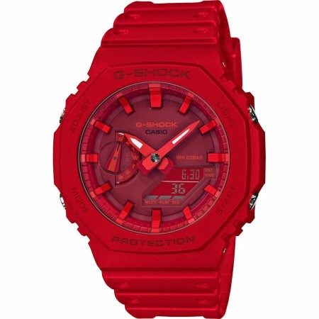 Reloj Unisex Casio GA-2100-4AER Rojo Multifunción | Tienda24 Tienda24.eu