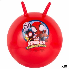 Pelota Saltarina Spidey Ø 45 cm Rojo (10 Unidades)