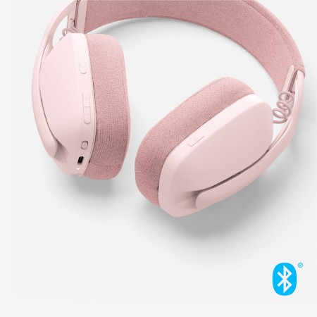 Auriculares com microfone Logitech Zone Vibe 100 Cor de Rosa | Tienda24 Tienda24.eu