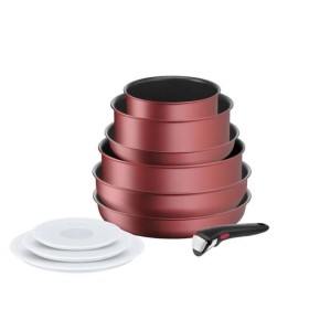 Conjunto de Frigideiras Quid Mirro Vermelho Metal 3 Peças | Tienda24 Tienda24.eu