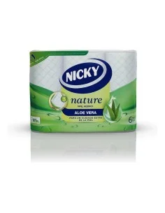 Carta Igienica Nature Aloe Vera Nicky Nature Aloe Vera (6 uds) da Nicky, Carta igienica - Ref: S0585891, Precio: 13,71 €, Des...