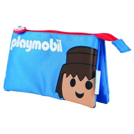 Trousse Fourre-Tout Triple Playmobil CORE DOHE 51660 Bleu de Playmobil, Trousses - Réf : M0307258, Prix : 18,38 €, Remise : %