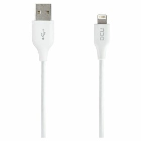 Cable USB a Lightning DCU 34101290 Blanco (1M) de DCU Tecnologic, Cables USB - Ref: S7608279, Precio: 16,60 €, Descuento: %