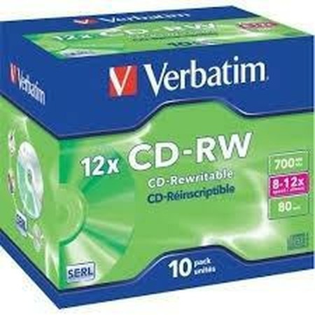 CD-RW Verbatim 43148 10 Unidades | Tienda24 - Global Online Shop Tienda24.eu