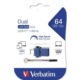 Clé USB Verbatim 49967 Bleu 64 GB de Verbatim, Clés USB - Réf : S7718661, Prix : 16,63 €, Remise : %