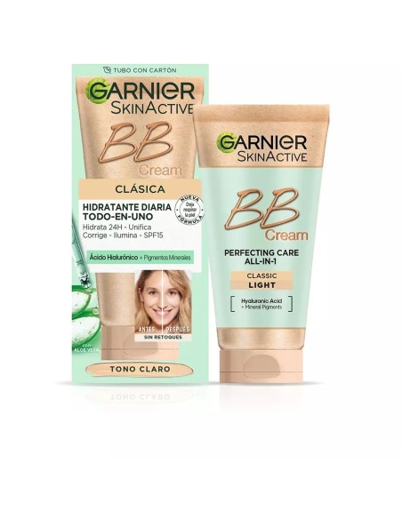 Crema Hidratante con Color Garnier Skin Naturals Spf 15 Claro (50 ml) | Tienda24 Tienda24.eu