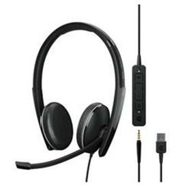 Auriculares com microfone GEMBIRD MHS-00 Preto | Tienda24 - Global Online Shop Tienda24.eu