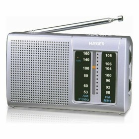 Radio AM/FM Haeger PR-BIB.001A Gris de Haeger, Radio portables - Réf : S7781560, Prix : 14,00 €, Remise : %