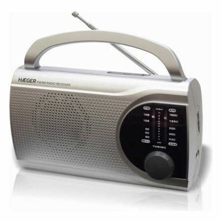 AM/FM-Radio Haeger PR-BIB.004B Grau | Tienda24 - Global Online Shop Tienda24.eu