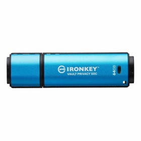 Clé USB Kingston IKVP50C/64GB Bleu Noir/Bleu 64 GB de Kingston, Clés USB - Réf : S7783023, Prix : 161,10 €, Remise : %