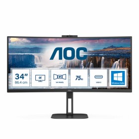 Écran AOC CU34V5CW/BK 34" LED VA AMD FreeSync de AOC, Ecrans PC - Réf : S7798418, Prix : 463,89 €, Remise : %