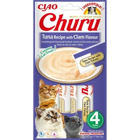 Lanche para Gato Inaba Churu 4 x 14 g Marisco Atum