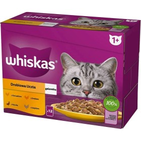 Aliments pour chat Whiskas Poulet Dinde Canard Oiseaux 12 x 85 g