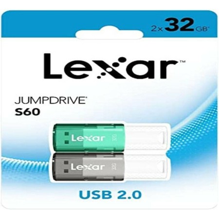 USB stick Lexar JUMPDRIVE S60 Green Grey 32 GB by Lexar, USB flash drives - Ref: M0308154, Price: 10,26 €, Discount: %