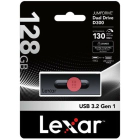 Memoria USB Lexar DUAL Nero 128 GB di Lexar, Chiavette USB - Rif: M0308272, Prezzo: 17,90 €, Sconto: %