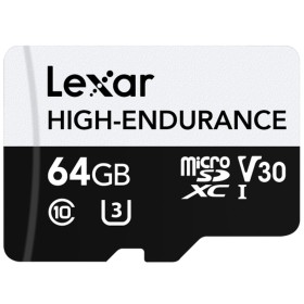 Carte Micro SD Lexar High-Endurance 64 GB de Lexar, Cartes mémoire - Réf : M0308338, Prix : 13,55 €, Remise : %