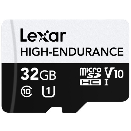 Carte Micro SD Lexar High-Endurance 32 GB de Lexar, Cartes mémoire - Réf : M0308339, Prix : 9,73 €, Remise : %