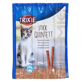 Snack para Gatos Trixie 5 x 5 g Salmón Pavo Cordero Hígado Aves