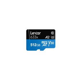 Micro SD Memory Card with Adaptor Lexar 633x 512 GB by Lexar, Memory cards - Ref: M0308348, Price: 50,24 €, Discount: %