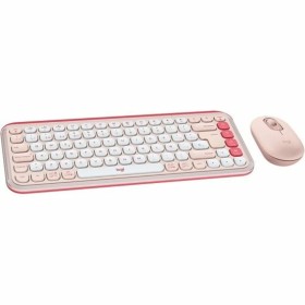 Clavier Logitech 920-013120 Rose Espagnol Qwerty QWERTY de Logitech, Claviers - Réf : S7841369, Prix : 84,24 €, Remise : %