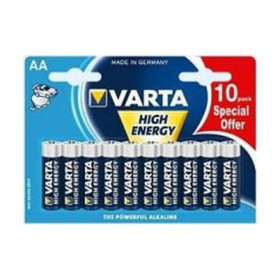 Batteries Varta High Energy AA 10-pack (10 Pièces) de Varta, Piles jetables - Réf : S7902169, Prix : 7,55 €, Remise : %