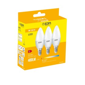 Pack of 3 LED bulbs EDM G 5 W E14 400 lm Ø 3,6 x 10 cm (3200 K) by EDM, LED Bulbs - Ref: S7902448, Price: 5,42 €, Discount: %