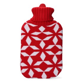 Hot Water Bottle EDM Red White Wool (2 L) by EDM, Hot and cold treatments - Ref: S7903464, Price: 9,10 €, Discount: %