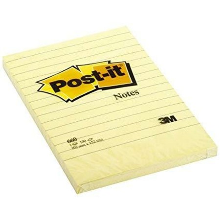 Notas Adhesivas Post-it 660M Amarillo A5 de Post-it, Notas autoadhesivas - Ref: M0309337, Precio: 7,74 €, Descuento: %