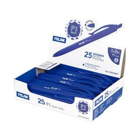 Crayon Milan Bleu 25 Unités de Milan, Stylos à bille rétractable - Réf : S7906321, Prix : 17,51 €, Remise : %