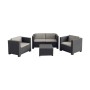 Garden furniture SP Berner Diva Tropea Anthracite Dark grey (4 Pieces) | Tienda24 - Global Online Shop Tienda24.eu