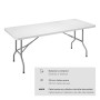 Folding Table EDM White | Tienda24 - Global Online Shop Tienda24.eu