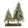 Sapin de Noël Double Enneigé Base en bois (28 x 16 x 28 cm) | Tienda24 - Global Online Shop Tienda24.eu