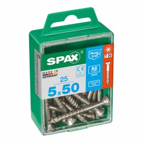 Caixa de parafusos SPAX 4197000500502 Parafuso de madeira Cabeça plana (5 x 50 mm) (5,0 x 50 mm) de SPAX, Parafusos - Ref: S7...