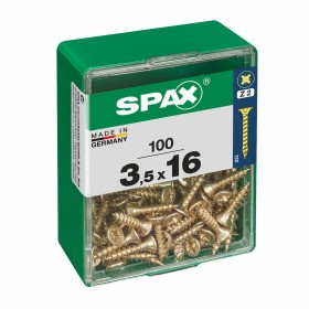 Boîte à vis SPAX Tête plate 3,5 x 16 mm (100 Unités) de SPAX, Vis - Réf : S7913868, Prix : 4,86 €, Remise : %