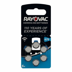 Lithium Button Batteries Rayovac Compatible with headphones ZA675 1,4 V (6 Units) by Rayovac, Disposable Batteries - Ref: S79...